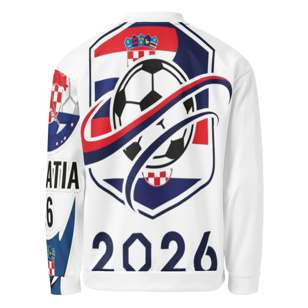 Croatia WM 2026 Bomber Jacket Premium | Unisex Fleece