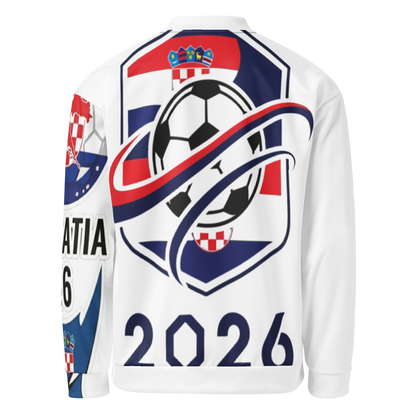 Croatia WM 2026 Bomber Jacket Premium | Unisex Fleece