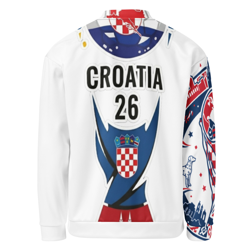 Croatia WM 2026 Bomber Jacket | Unisex Fleece Jacket