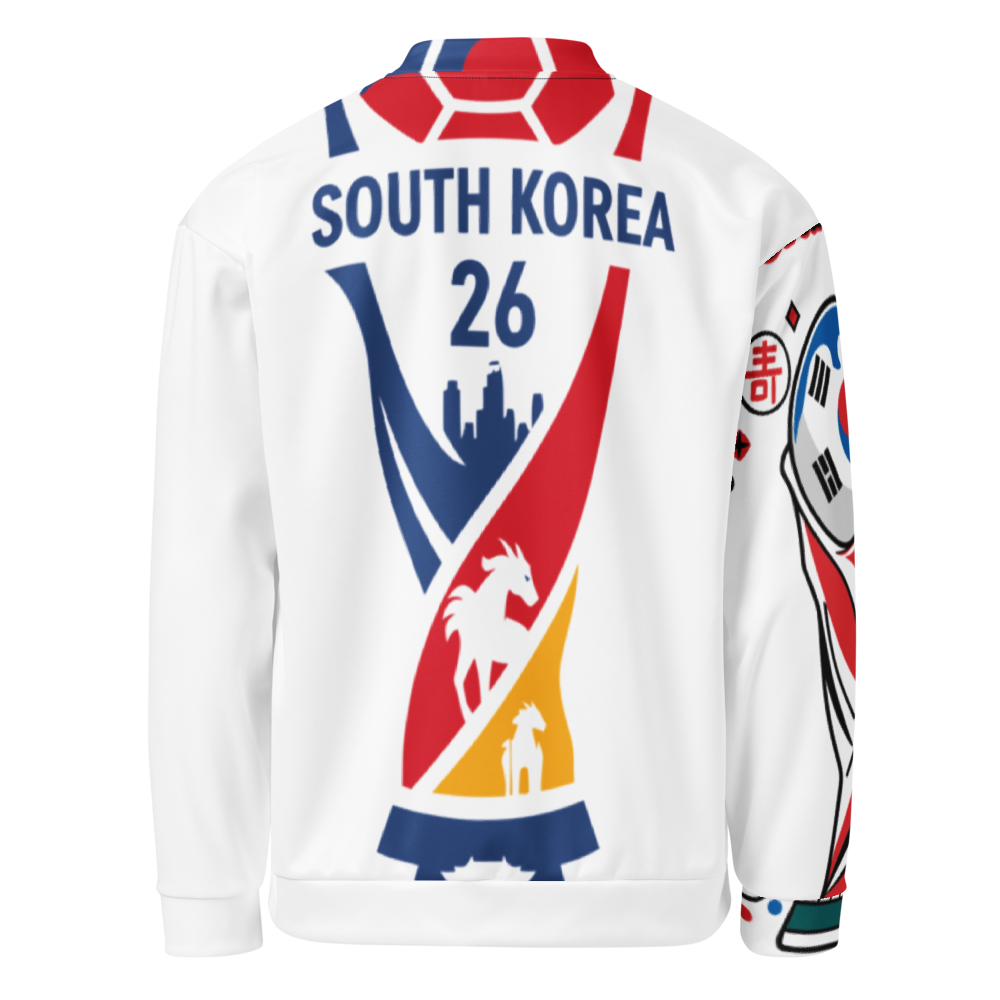 South Korea WM 2026 Bomber Jacket | Unisex Fleece Jacket