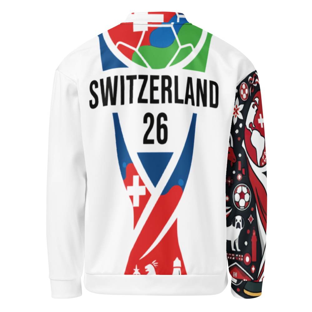 Switzerland WM 2026 Bomber Jacket | Unisex Fleece Jacket