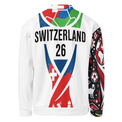 Switzerland WM 2026 Bomber Jacket | Unisex Fleece Jacket