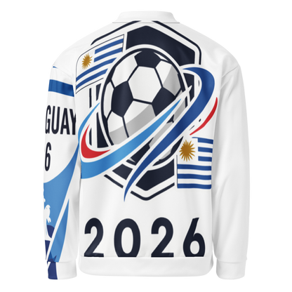 Uruguay WM 2026 Bomber Jacket Premium | Unisex Fleece