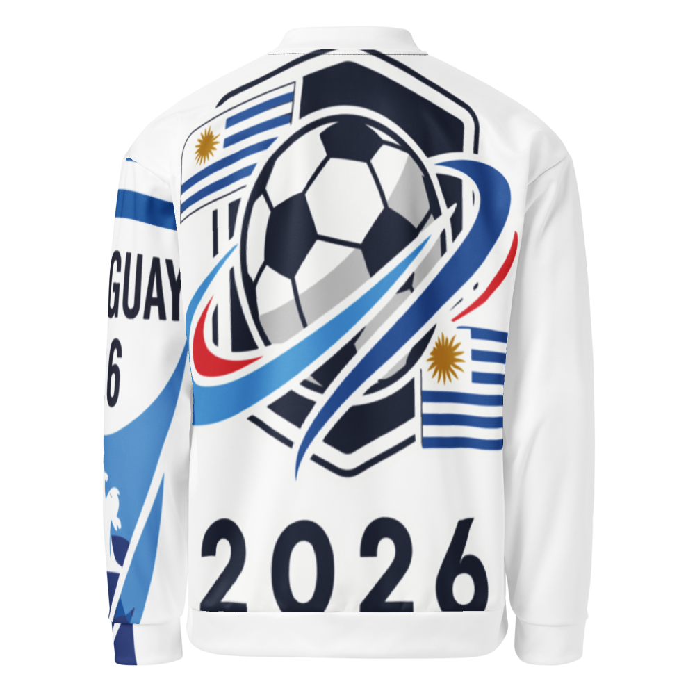 Uruguay WM 2026 Bomber Jacket Premium | Unisex Fleece