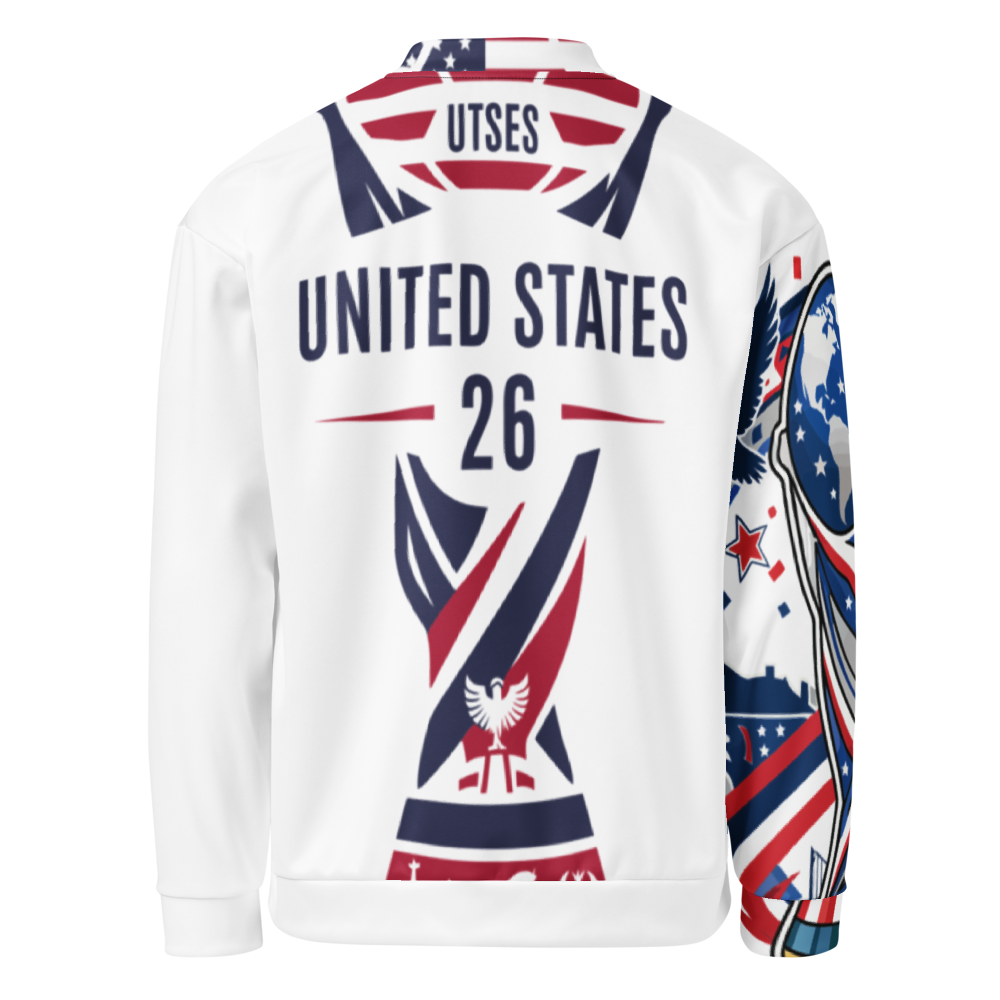 USA WM 2026 Bomber Jacket | Unisex Fleece Jacket