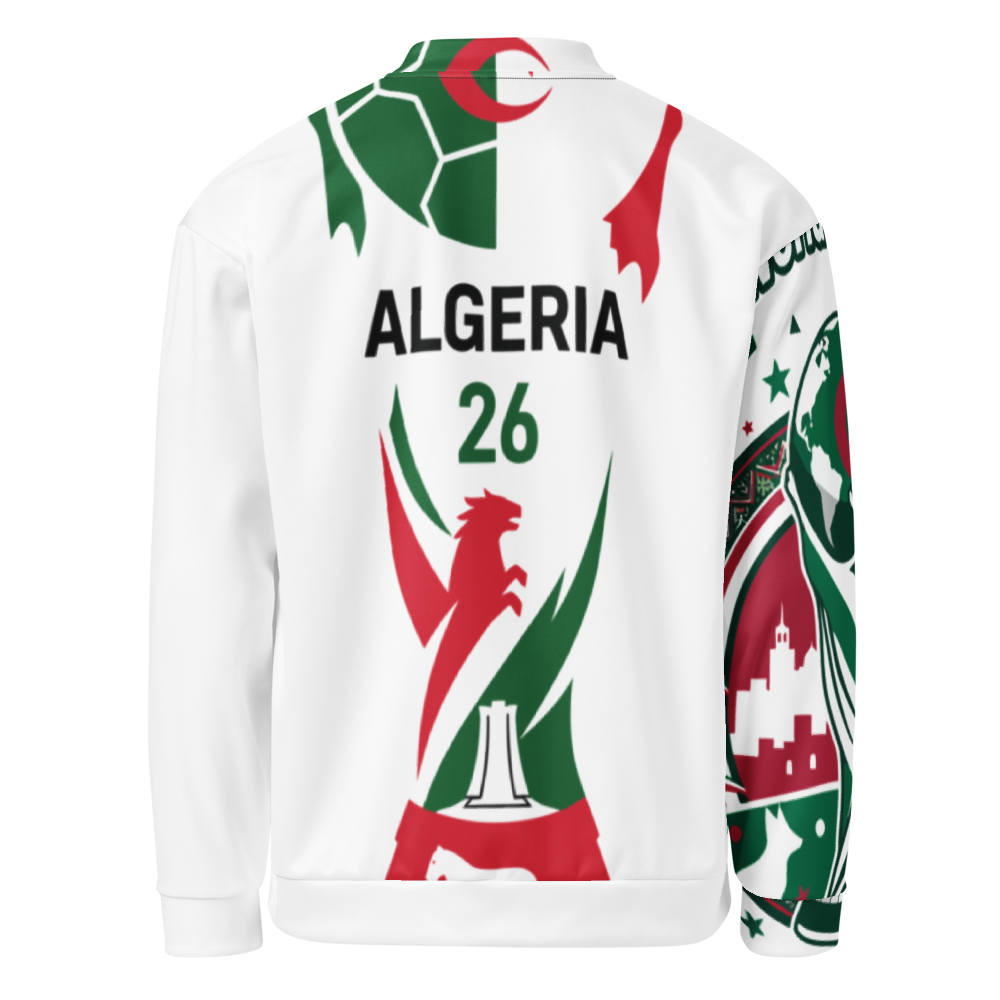 Algeria WM 2026 Bomber Jacket | Unisex Fleece Jacket