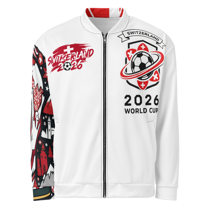 Switzerland WM 2026 Bomber Jacket | Unisex Fleece Jacket
