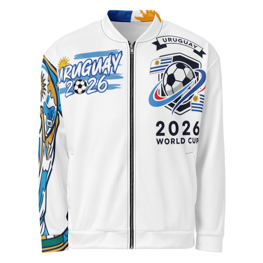 Uruguay WM 2026 Bomber Jacket | Unisex Fleece Jacket