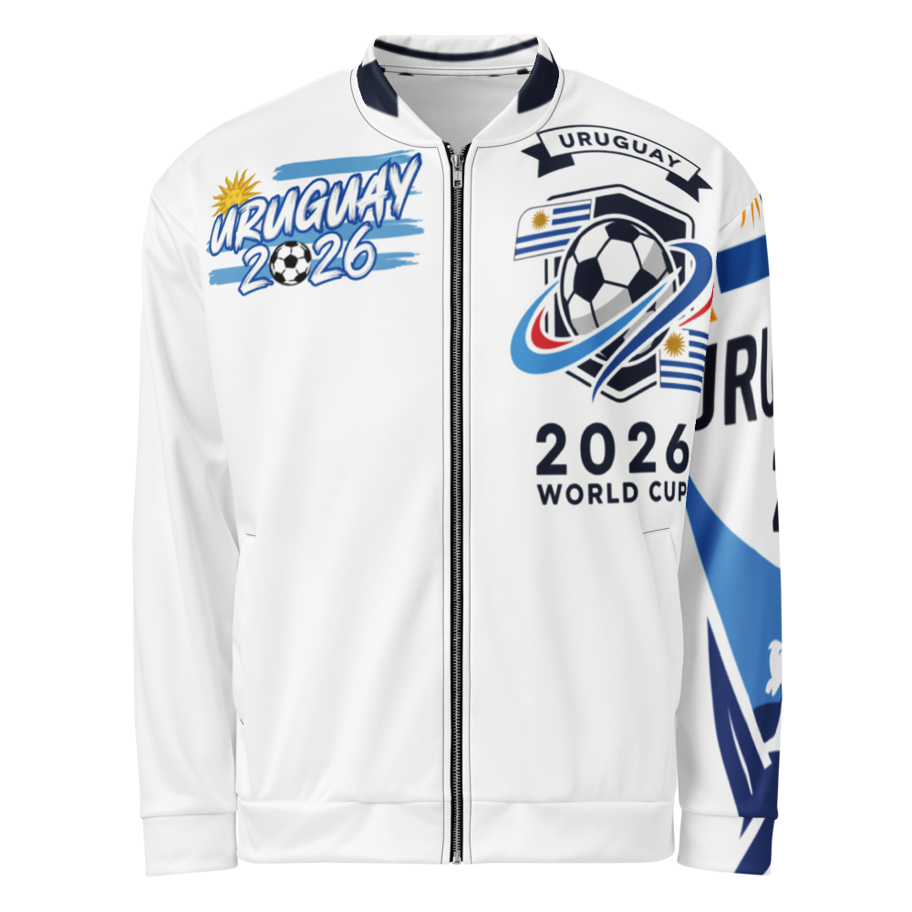 Uruguay WM 2026 Bomber Jacket Premium | Unisex Fleece