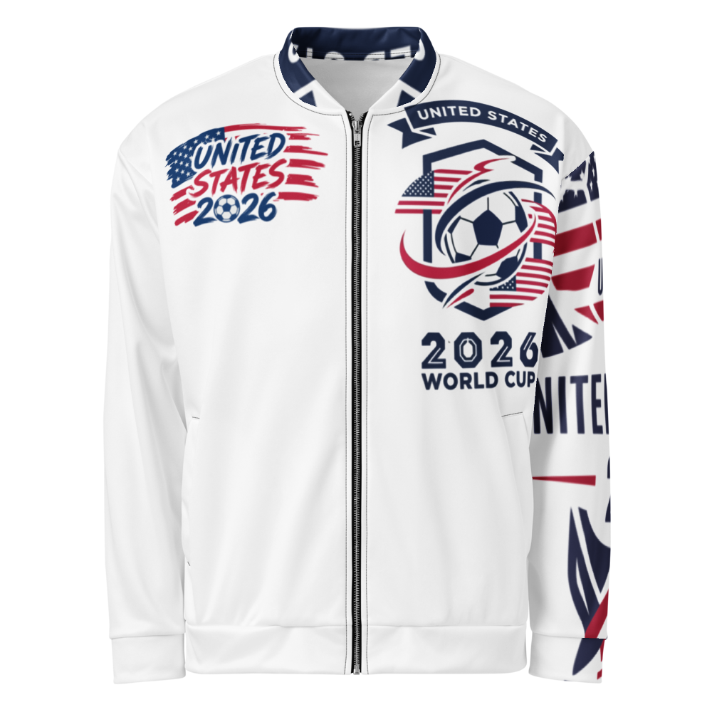 USA WM 2026 Bomber Jacket Premium | Unisex Fleece