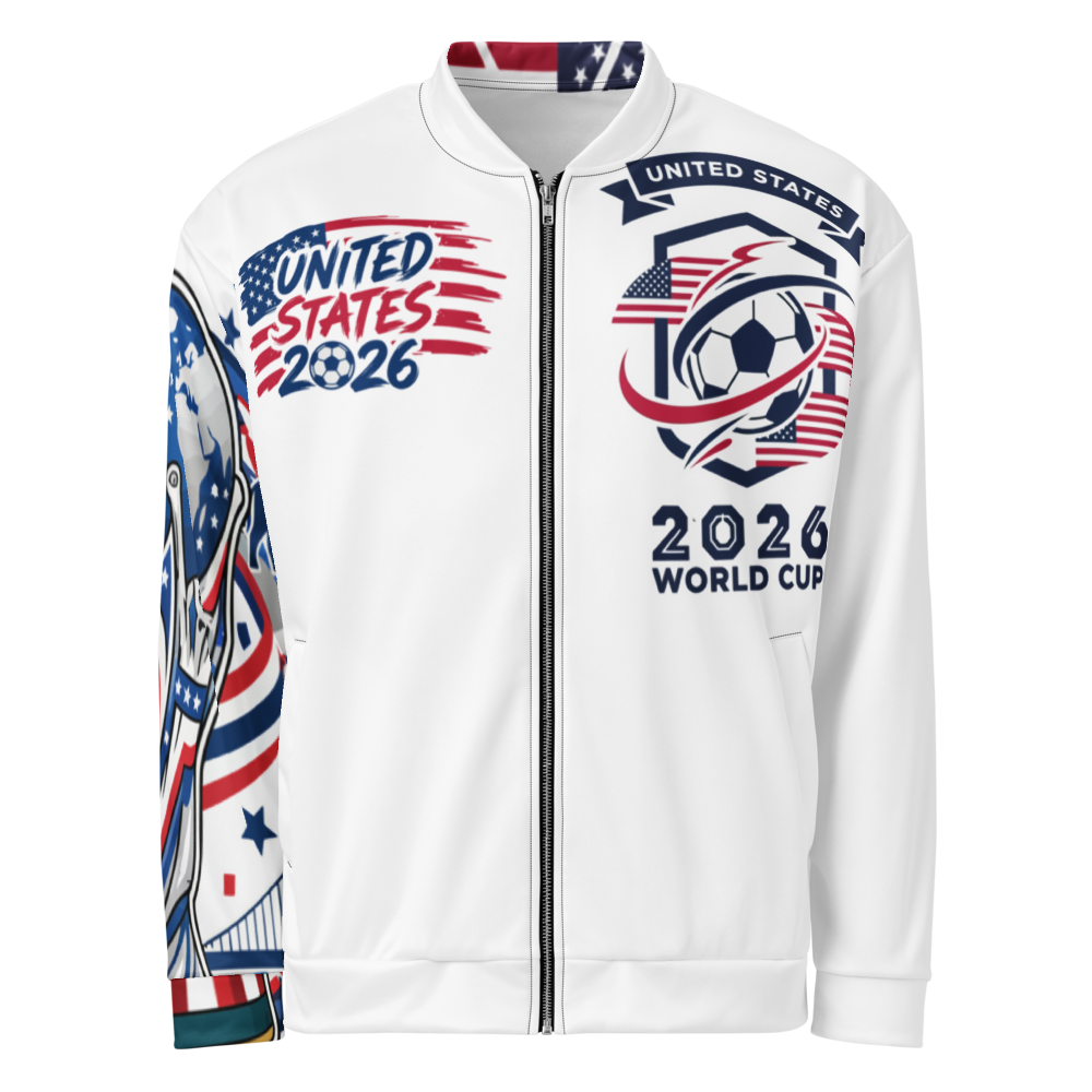 USA WM 2026 Bomber Jacket | Unisex Fleece Jacket