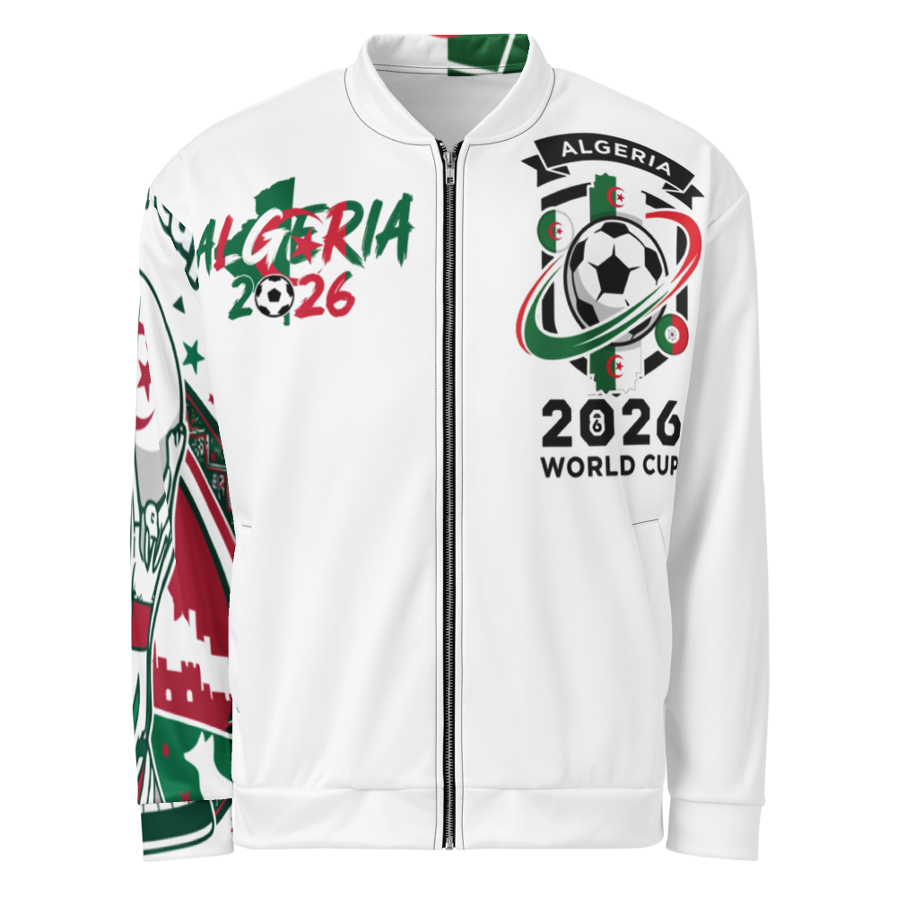 Algeria WM 2026 Bomber Jacket | Unisex Fleece Jacket