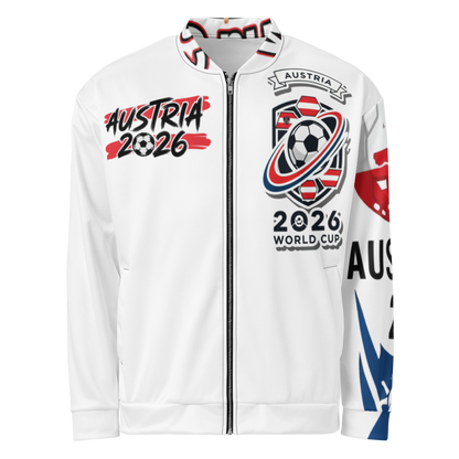Austria WM 2026 Bomberjacke Premium | Unisex Fleece