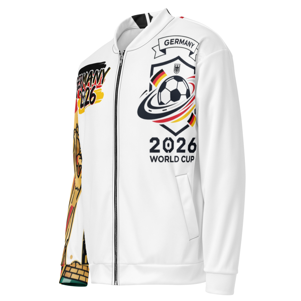 Deutschland WM 2026 Bomberjacke | Unisex Fleece Jacke