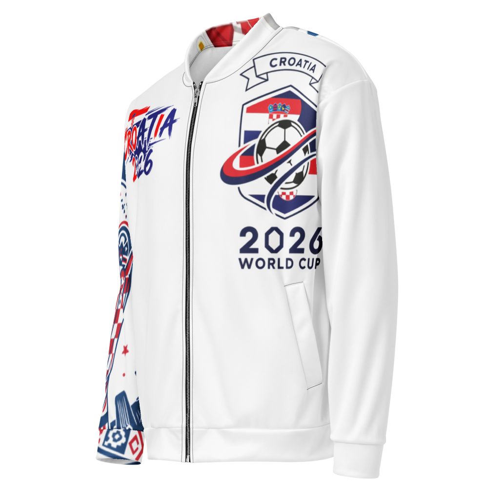 Croatia WM 2026 Bomber Jacket | Unisex Fleece Jacket