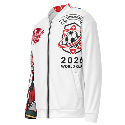 Switzerland WM 2026 Bomber Jacket | Unisex Fleece Jacket