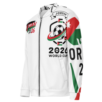 Jordanien WM 2026 Bomber Jacke | All-Over Print | Unisex | Fleece-Futter