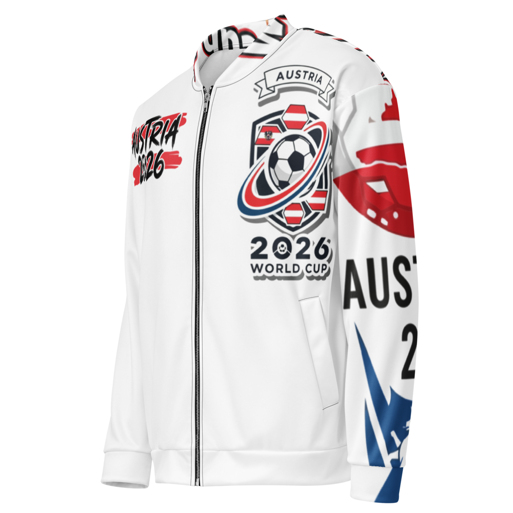 Austria WM 2026 Bomberjacke Premium | Unisex Fleece