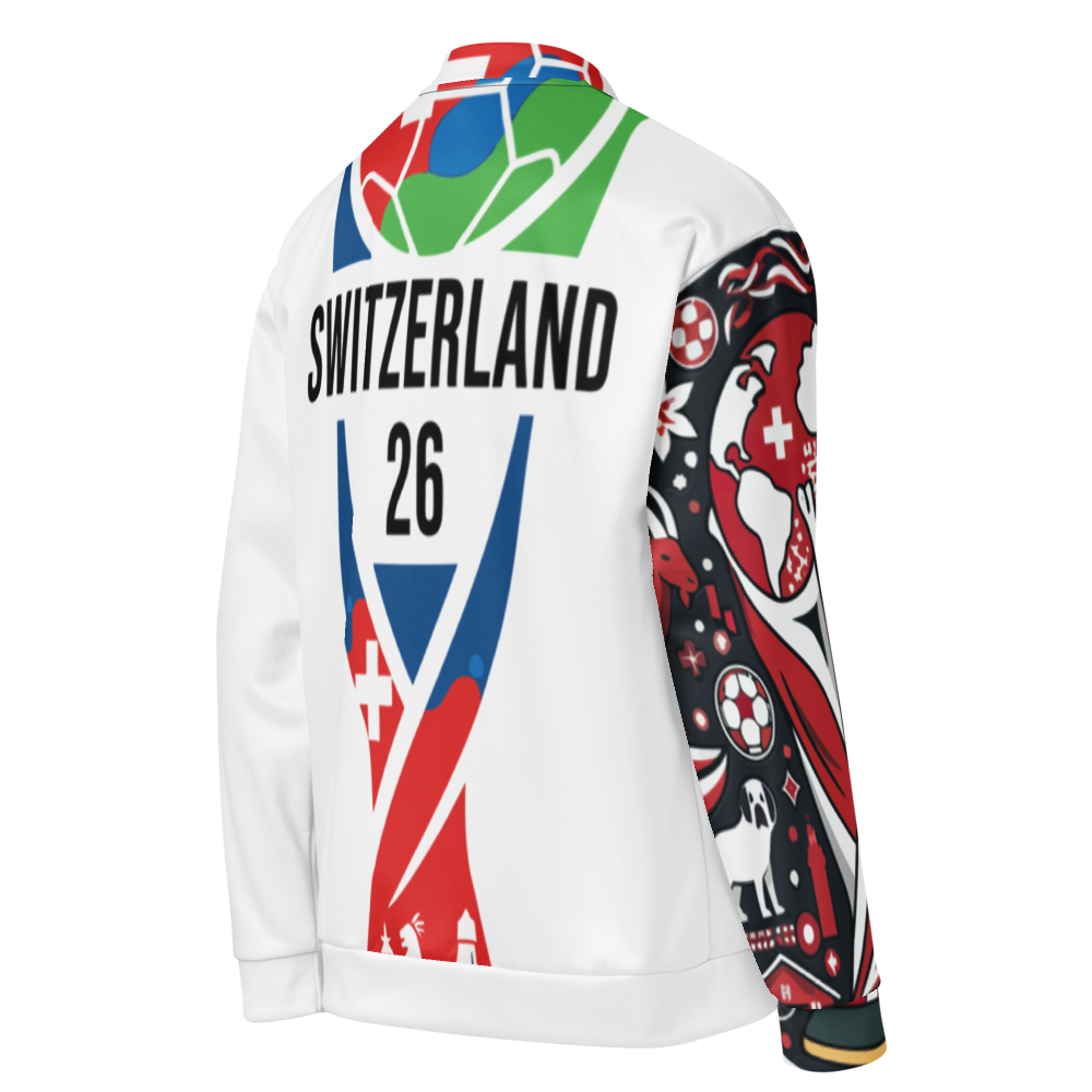 Switzerland WM 2026 Bomber Jacket | Unisex Fleece Jacket