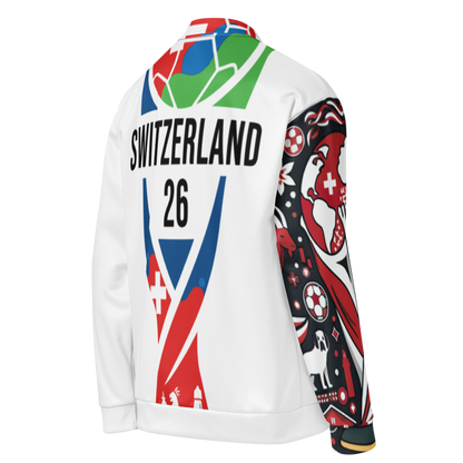 Switzerland WM 2026 Bomber Jacket | Unisex Fleece Jacket