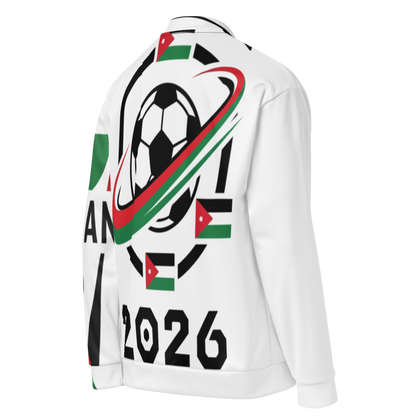 Jordanien WM 2026 Bomber Jacke | All-Over Print | Unisex | Fleece-Futter