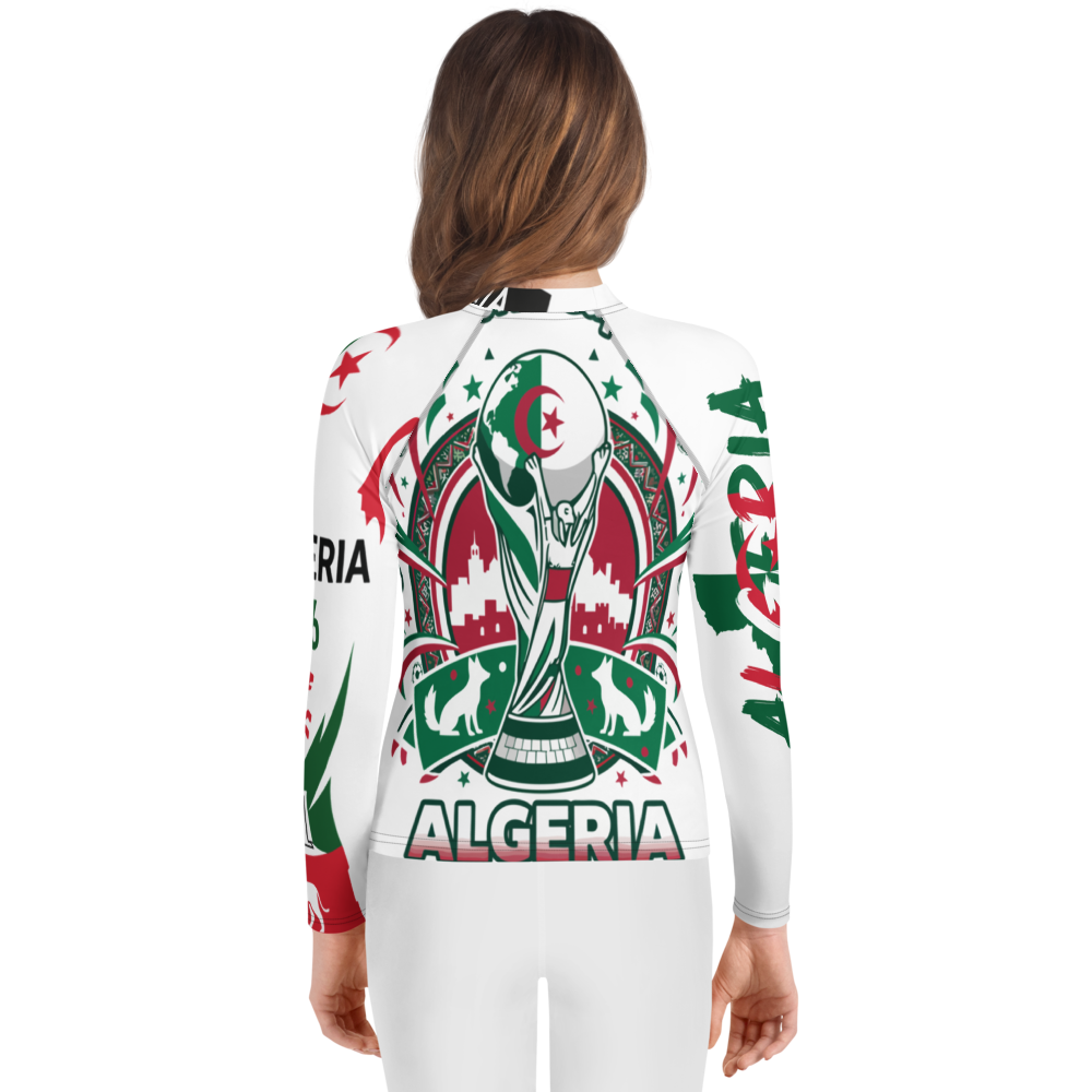 Algeria WM 2026 Rash Guard Youth | Swim Shirt Kids