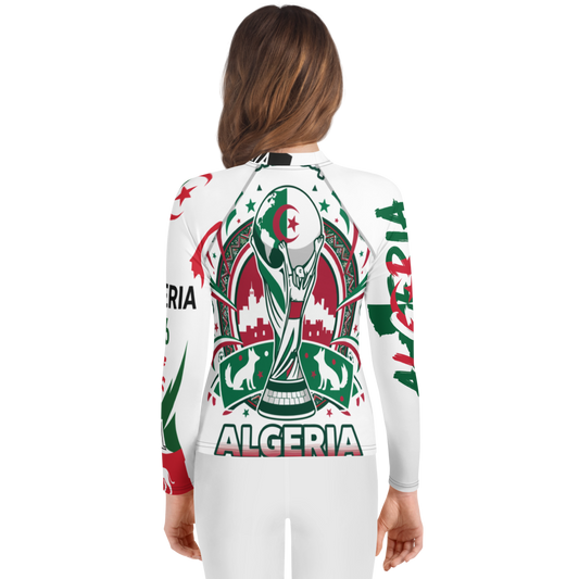 Algeria WM 2026 Rash Guard Youth | Swim Shirt Kids