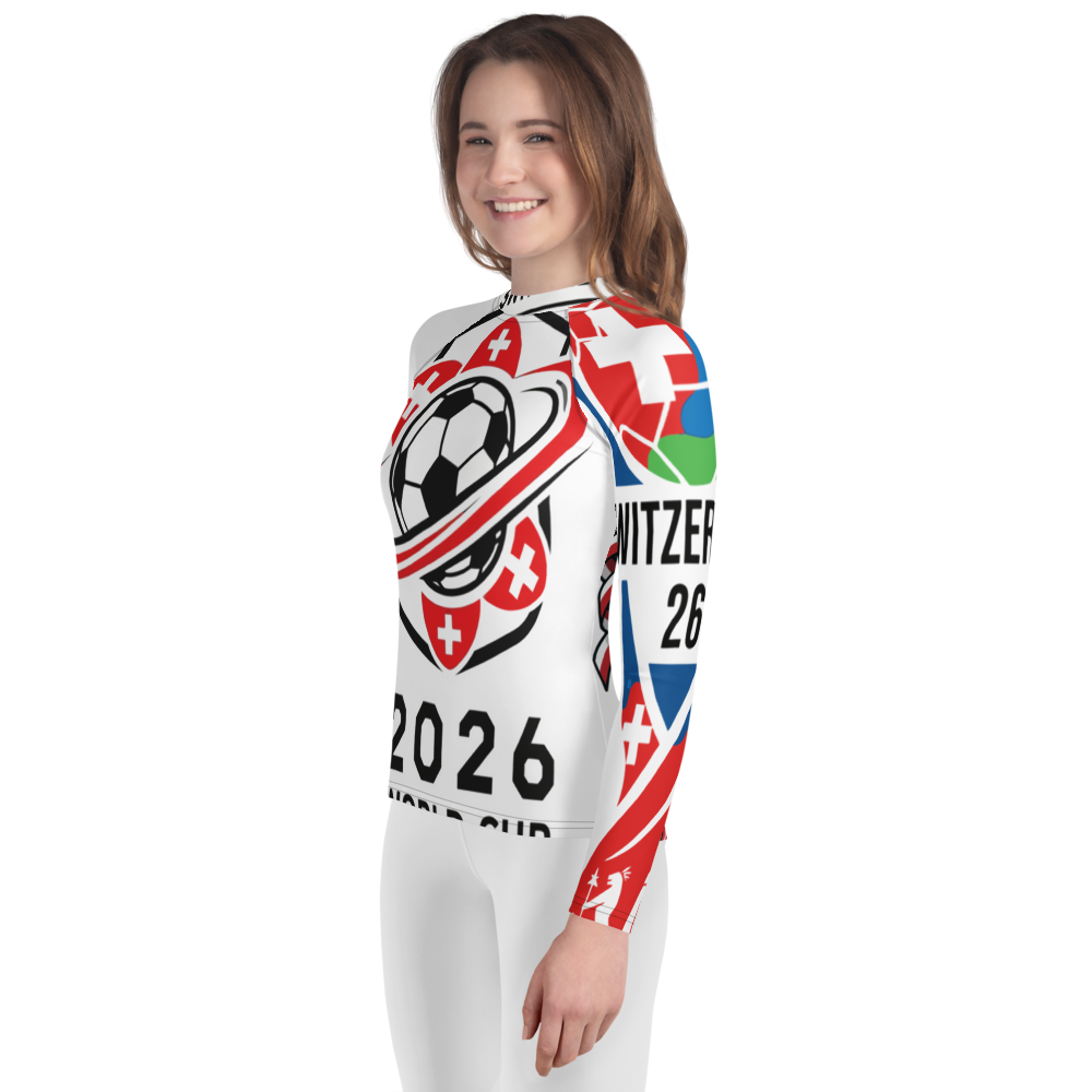 Switzerland WM 2026 Rash Guard Youth | Swim Shirt Kids