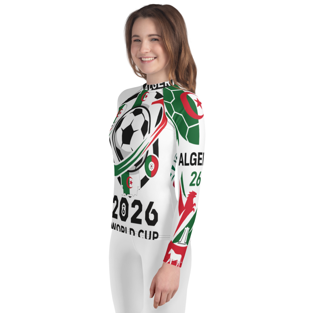 Algeria WM 2026 Rash Guard Youth | Swim Shirt Kids
