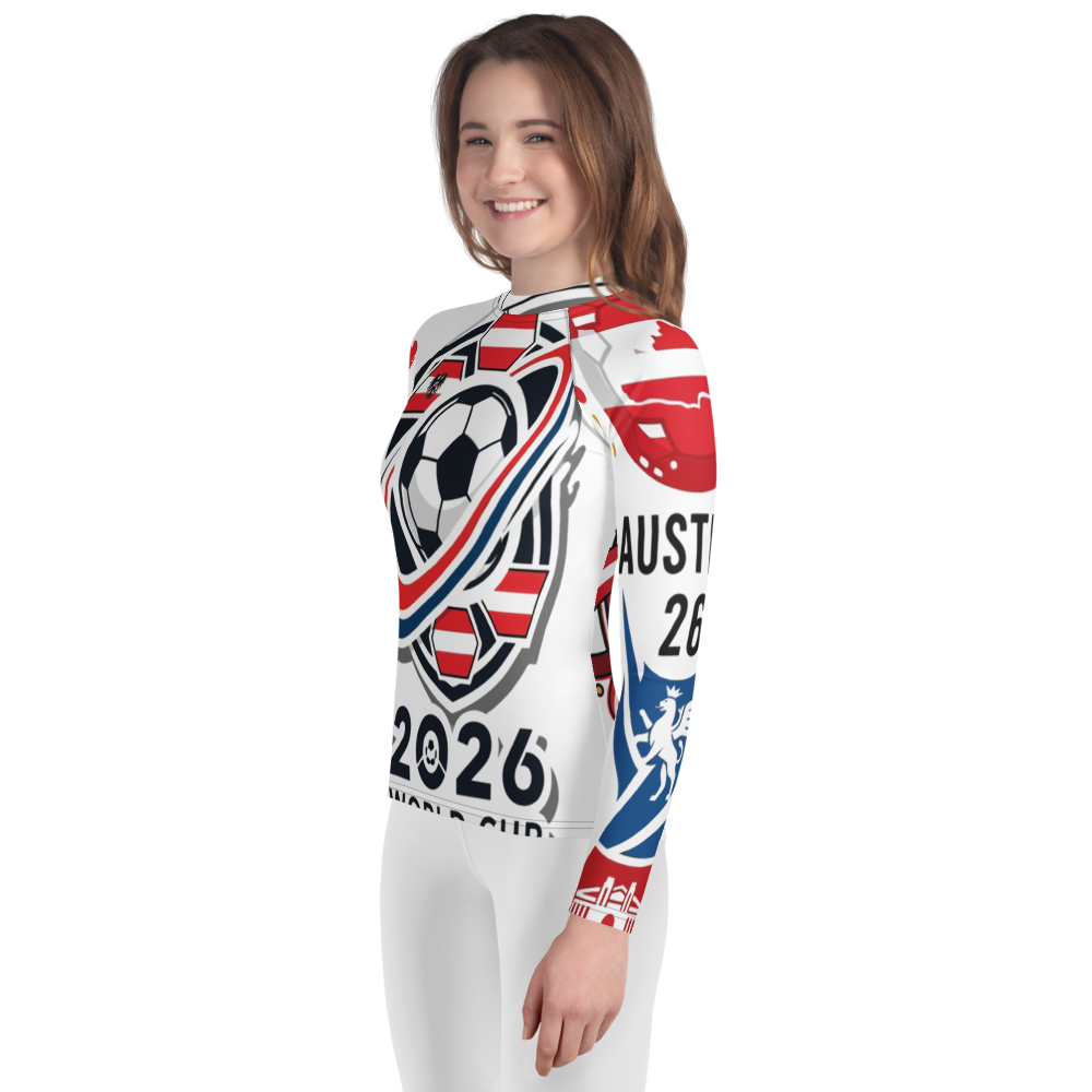 Austria WM 2026 Rash-Guard Jugendliche | Schwimmshirt Kids