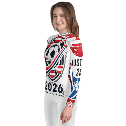 Austria WM 2026 Rash-Guard Jugendliche | Schwimmshirt Kids