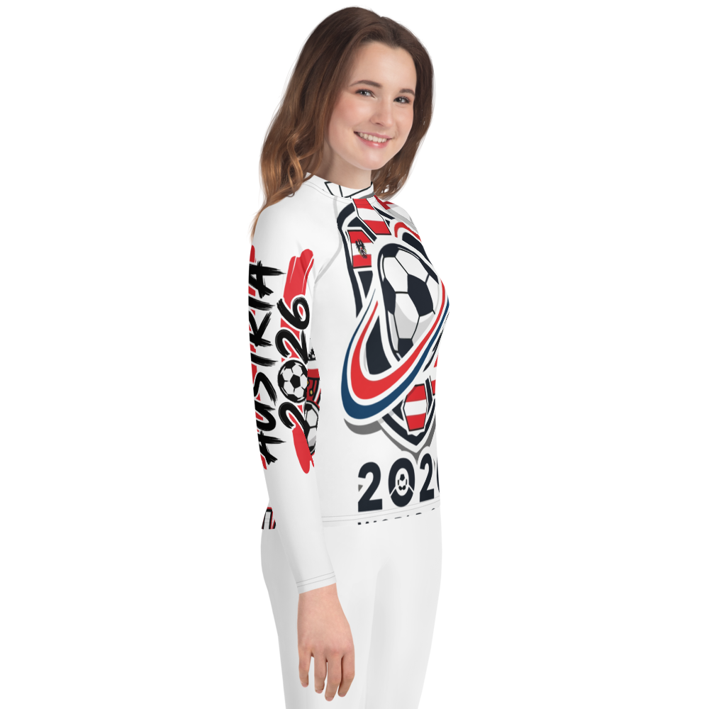 Austria WM 2026 Rash-Guard Jugendliche | Schwimmshirt Kids