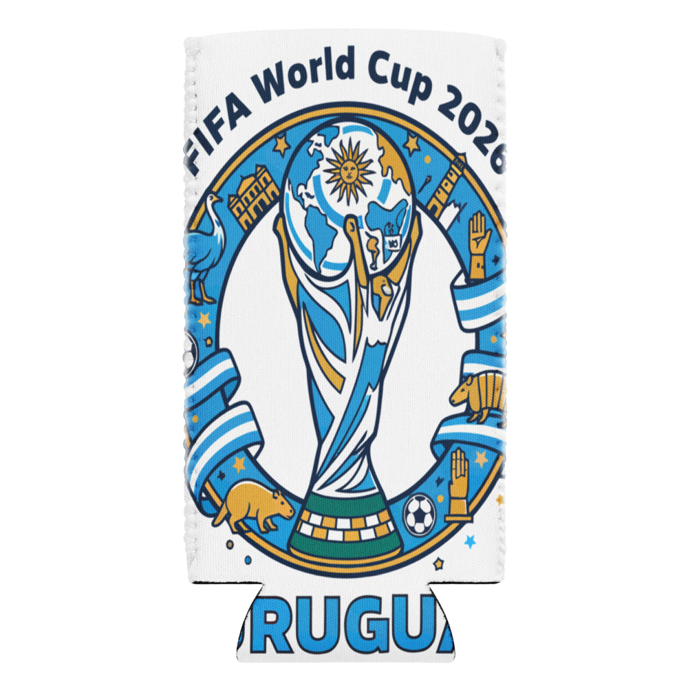 Uruguay WM 2026 Can Cooler – Fan Accessoire