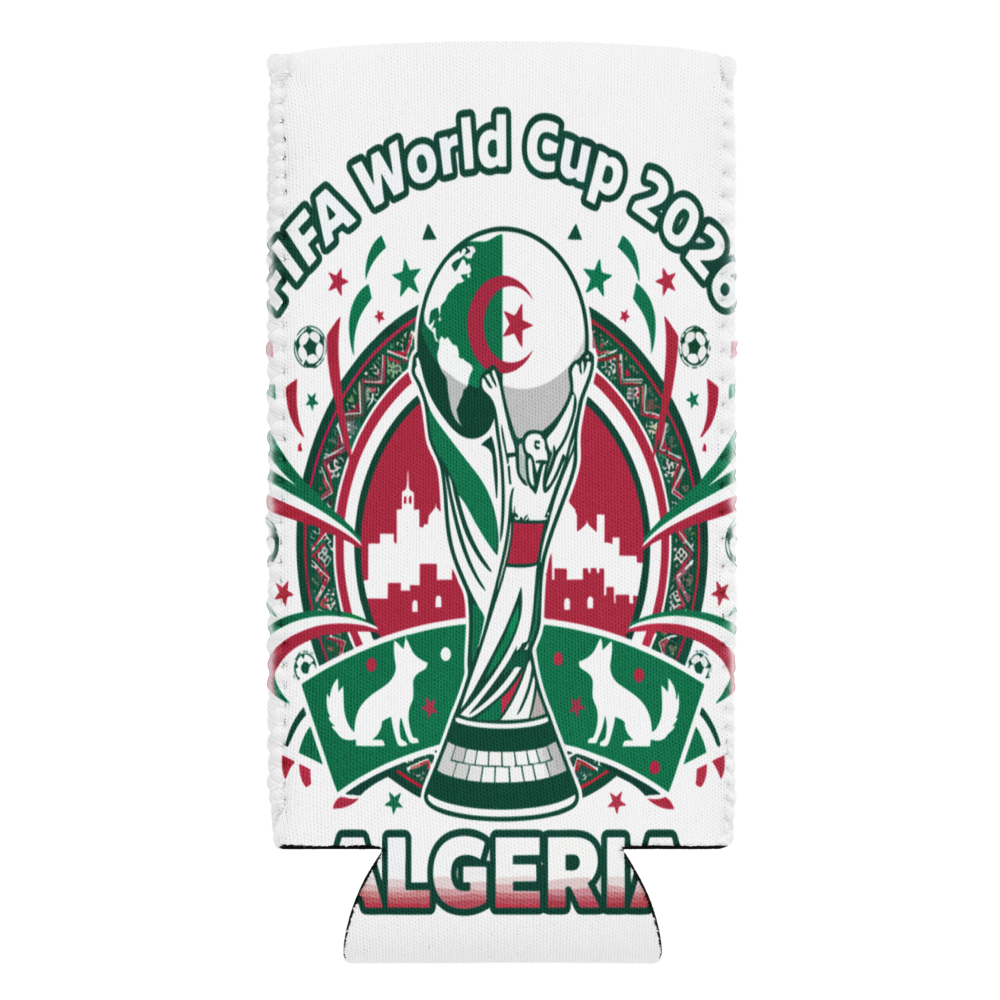Algerien WM 2026 Can Cooler – Fan Accessoire