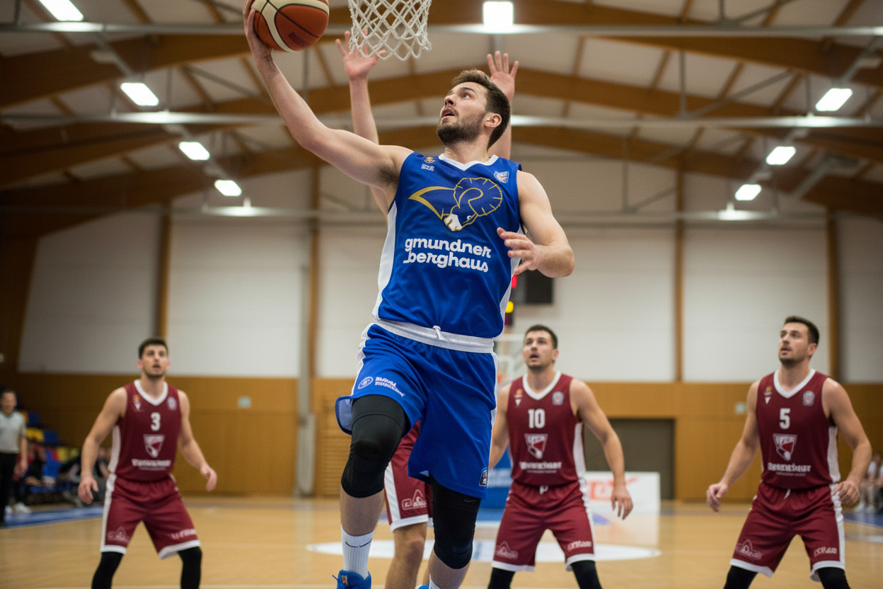 Gmundner Rams Basketball Jersey | Blau All-Over Print Trikot