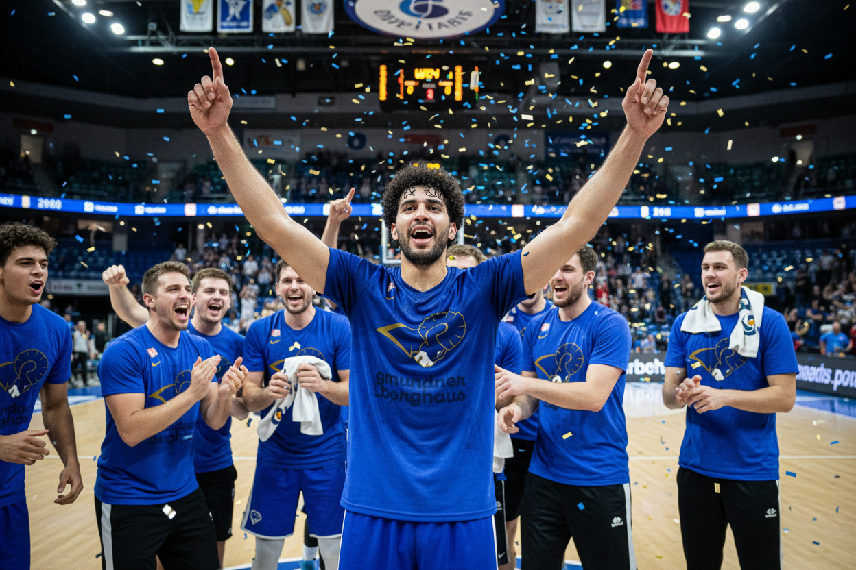 Gmundner Rams Basketball Jersey | Blau All-Over Print Trikot